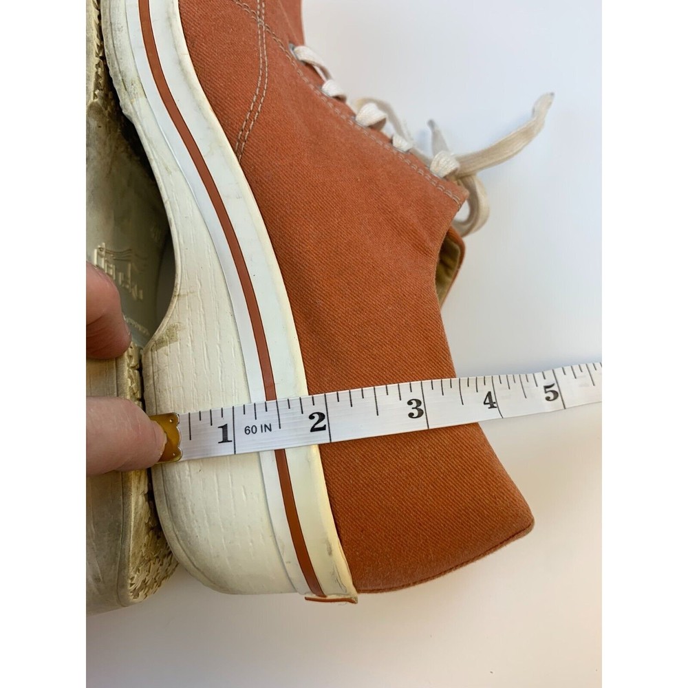 Dansko Orange Canvas Low-Top Sneakers with White Trim - Picture 10 of 13